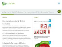 Tablet Screenshot of jaxforms.com